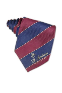  TI070 blue black ties tie suppliers plaid ties logo pattern tailor made contrast color uniform tie hk company